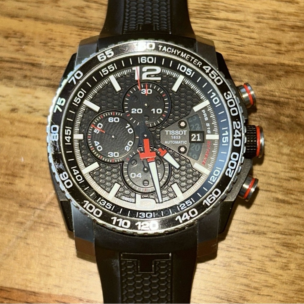 Tissot PRS516 Extreme Black Chronograph Men's Watch